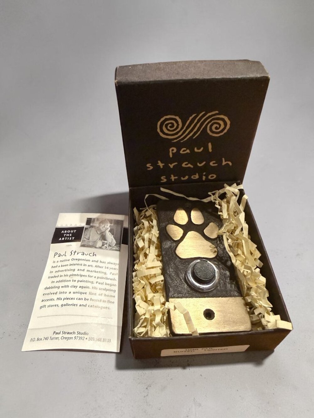Paul Strauch Studio PAW Design Doorbell Plate - NEW
